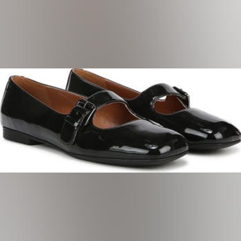 Zodiac Black Patent Leather Flats